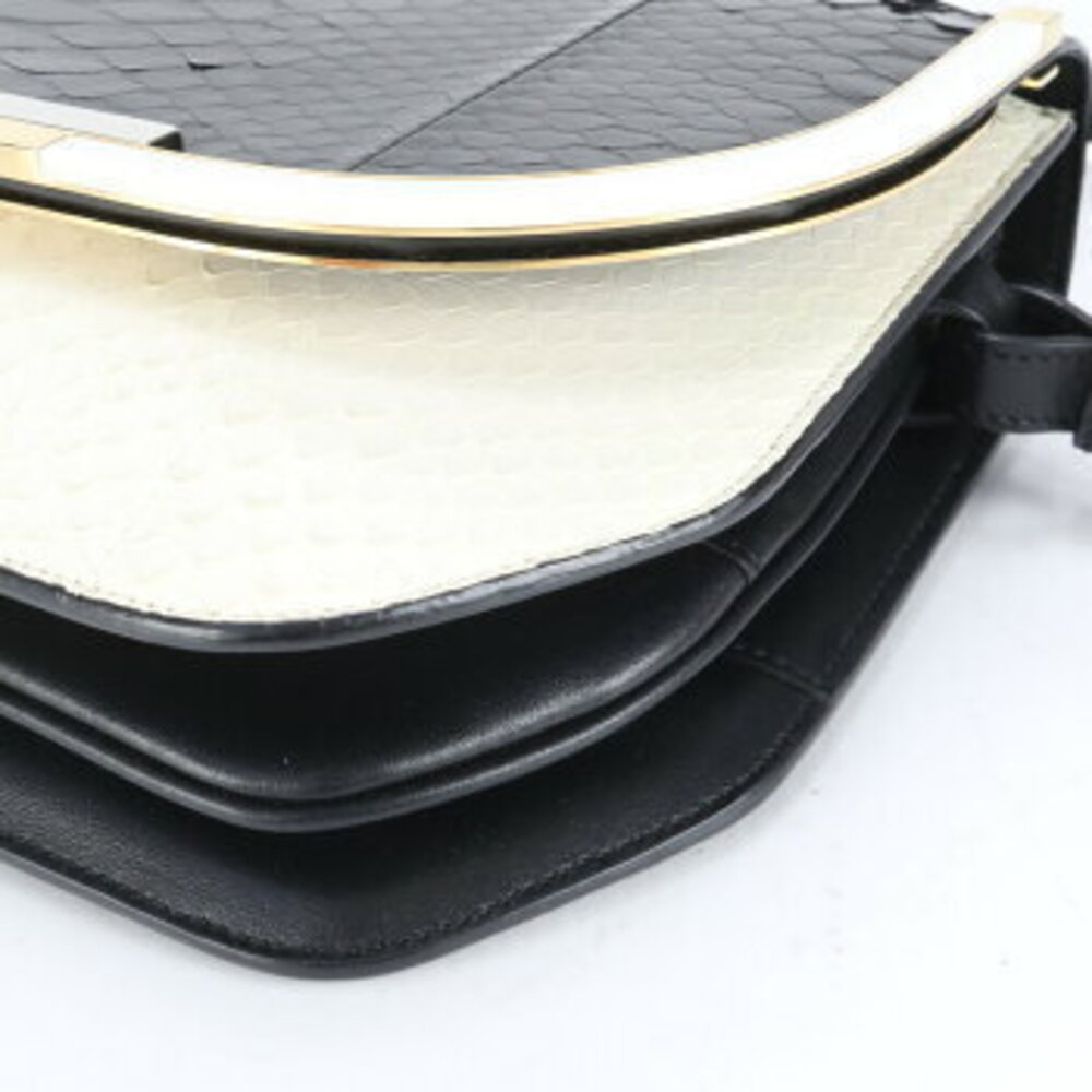 Salvatore Ferragamo python leather shoulder bag c… - image 7